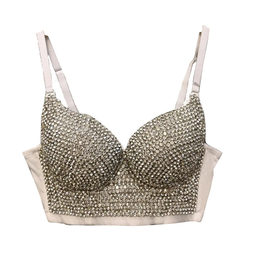 Crop Top Built in Bra Fashion Nightclub Rhinestone Corset Coquette Clothing Rave Bustier Female Summer Party Sleeveless Vests
Crop Top Built in Bra Fashion Nightclub Rhinestone Corset Coquette Clothing Rave Bustier Female Summer Party Sleeveless Vests