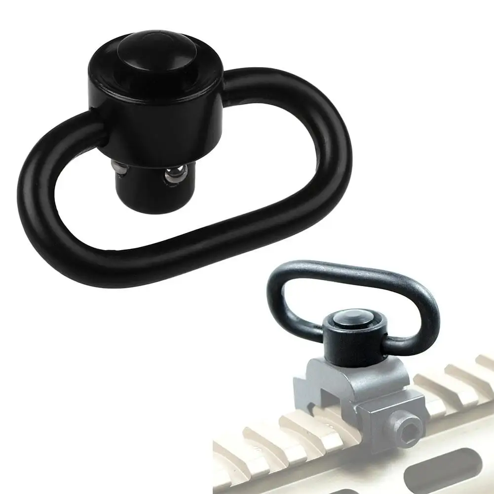 Heavy Duty Push Button Quick Detach Sling Swivel Adapter Attachment Point QD
Heavy Duty Push Button Quick Detach Sling Swivel Adapter Attachment Point QD