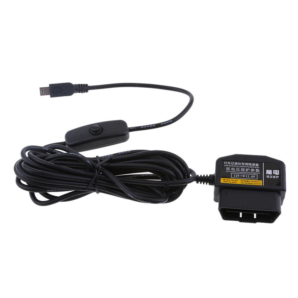 12/24V to 5V Car Dash Cam Hardwire Adapters Step Down Cables DVR OBD Buck Line 3.5Meter Portable 12/24V to 5V Car Dash Cam Hardwire Adapters Step Down Cables DVR OBD Buck Line 3.5Meter Portable