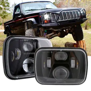 DOT 5x7 Led Headlights 7x6 Hi/Low Led Sealed Beam Headlamp for Jeep Wrangler YJ Cherokee XJ Chevy Toyota Pickup(1 Pair)
DOT 5x7 Led Headlights 7x6 Hi/Low Led Sealed Beam Headlamp for Jeep Wrangler YJ Cherokee XJ Chevy Toyota Pickup(1 Pair)