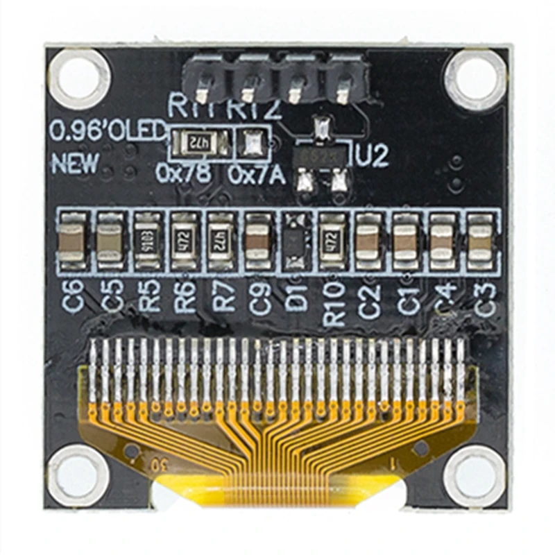 0.96 inch IIC Serial 4pin White/Blue/Yellow Blue/Yellow OLED Display Module 128X64 12864 LCD Screen Board for arduino oled