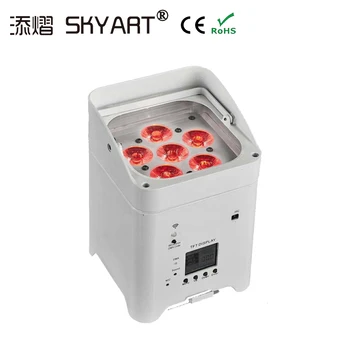 Dj 6*18w Wireless Battery powered Uplights exhibition WiFi Remote Control RGBW AUV 6IN1 LED Par Light Disco Wedding Uplighting
Dj 6*18w Wireless Battery powered Uplights exhibition WiFi Remote Control RGBW AUV 6IN1 LED Par Light Disco Wedding Uplighting