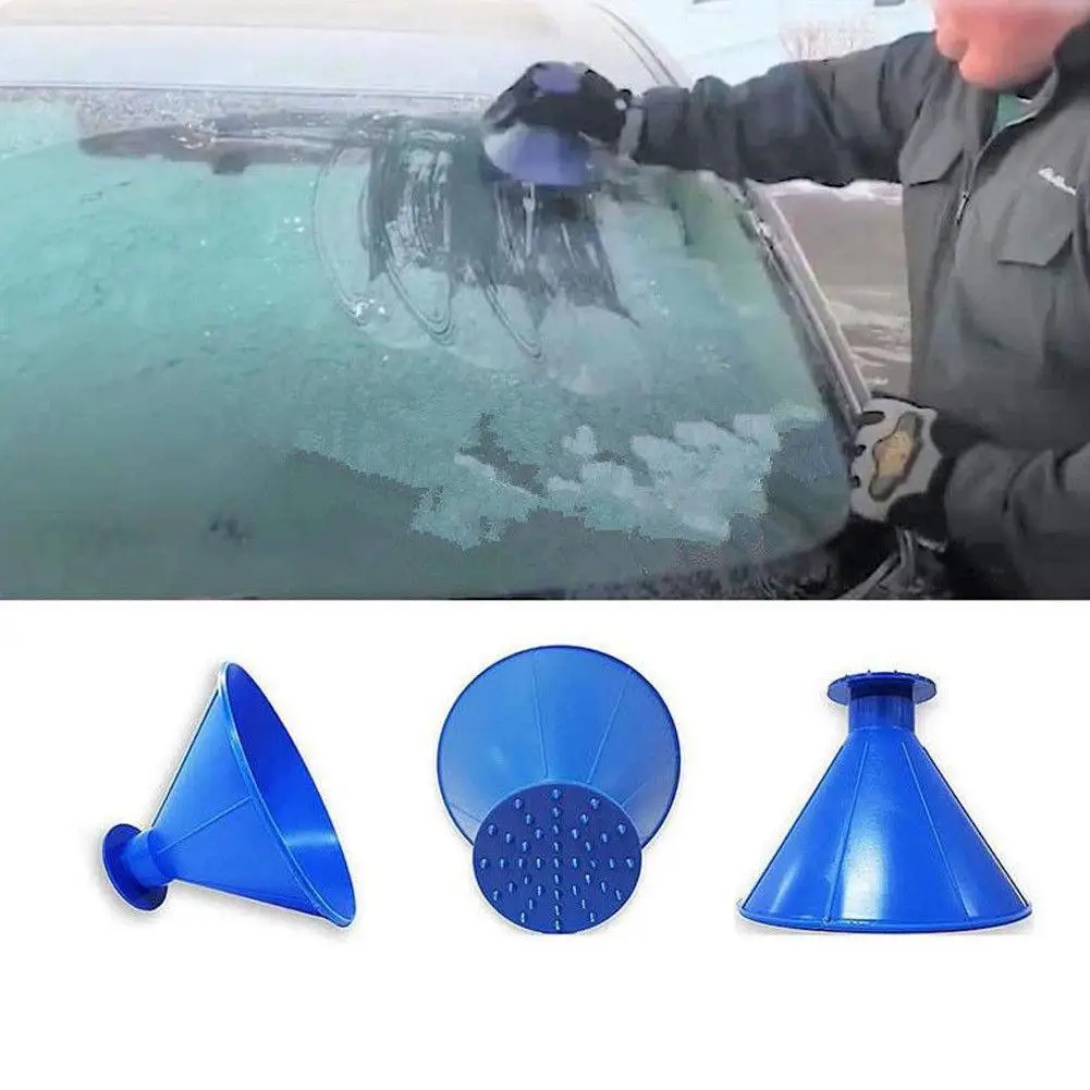 Car Windshield Ice Scraper Tool Cone Shaped Outdoor Round Funnel Remover Snow 2 In 1 Multifunction Auto Tools
Car Windshield Ice Scraper Tool Cone Shaped Outdoor Round Funnel Remover Snow 2 In 1 Multifunction Auto Tools