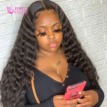 ULilly Deep Wave Wig Remy Mongolian Curly Human Hair Wigs For Women 150% 180% Density 13x4 Lace Front Wigs perruque bresilienne
ULilly Deep Wave Wig Remy Mongolian Curly Human Hair Wigs For Women 150% 180% Density 13x4 Lace Front Wigs perruque bresilienne
