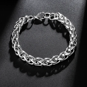 Never Fade 316 Stainless Steel Men Bracelet Jewelry Man Wristband Charm Braclet For Male Accessories Hand Cuff 
Never Fade 316 Stainless Steel Men Bracelet Jewelry Man Wristband Charm Braclet For Male Accessories Hand Cuff