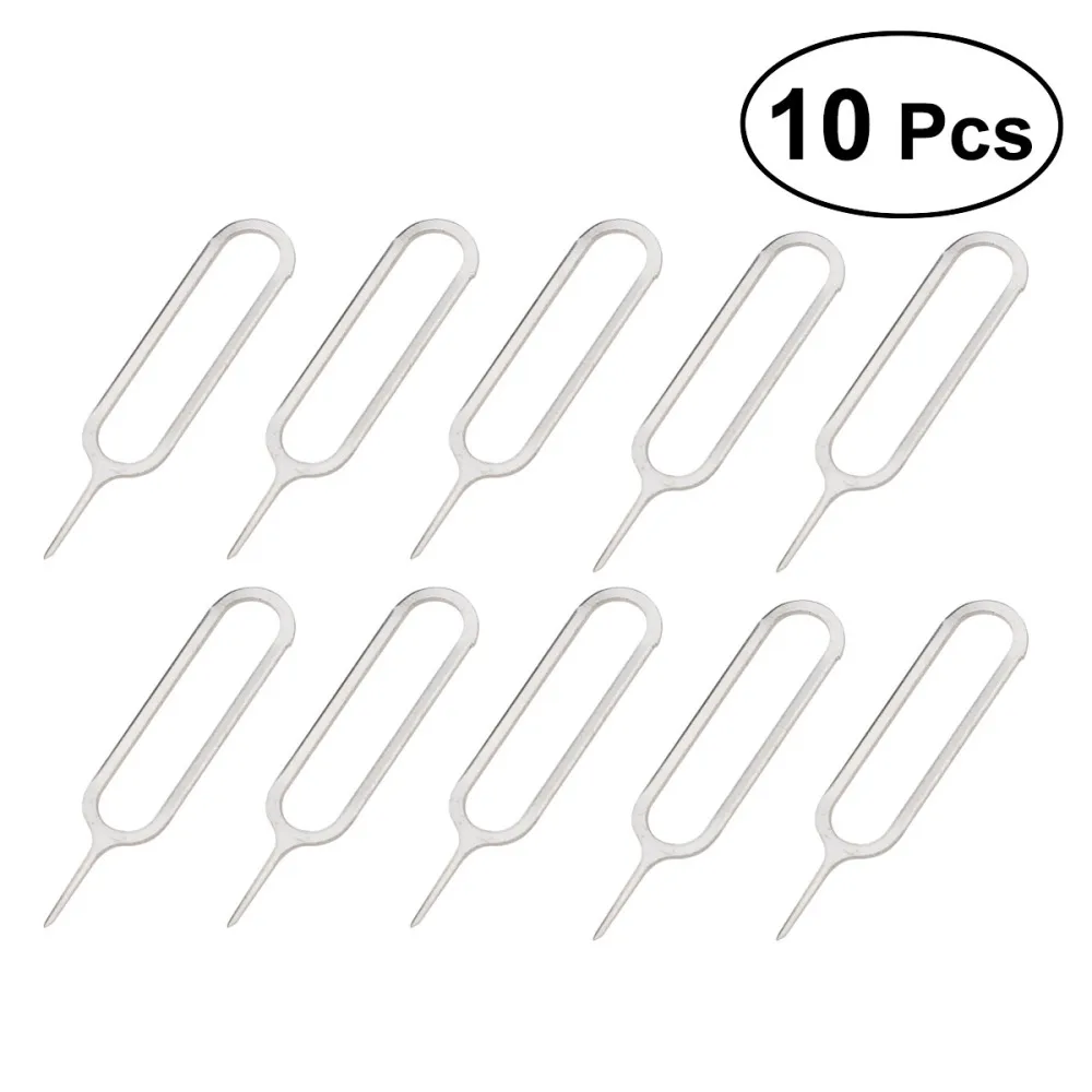 10 Pcs Sim Card Tray Pin Ejecting Removal Needle Opener Ejector for all iPhone HTC Samsung Galaxy and Other Brands
10 Pcs Sim Card Tray Pin Ejecting Removal Needle Opener Ejector for all iPhone HTC Samsung Galaxy and Other Brands