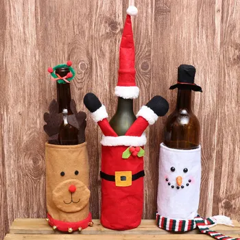 Christmas Red Wine Bottle Covers Bag Fabric Holiday Santa Claus Champagne Bottle Cover Christmas Decorations Home
Christmas Red Wine Bottle Covers Bag Fabric Holiday Santa Claus Champagne Bottle Cover Christmas Decorations Home