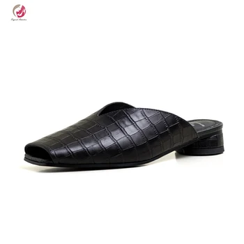 Original Intention New Spring Genuine Leather Sandals Woman Black Brown Square Toe Square Heels Elegant Office Lady Shoes Comfor 
Original Intention New Spring Genuine Leather Sandals Woman Black Brown Square Toe Square Heels Elegant Office Lady Shoes Comfor