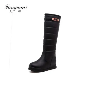 fanyuan Elegant Metal Decorating Fur Boots Ladies Winter Warm mid-calf Snow Boots Women Waterproof Platform Shoes Woman
fanyuan Elegant Metal Decorating Fur Boots Ladies Winter Warm mid-calf Snow Boots Women Waterproof Platform Shoes Woman