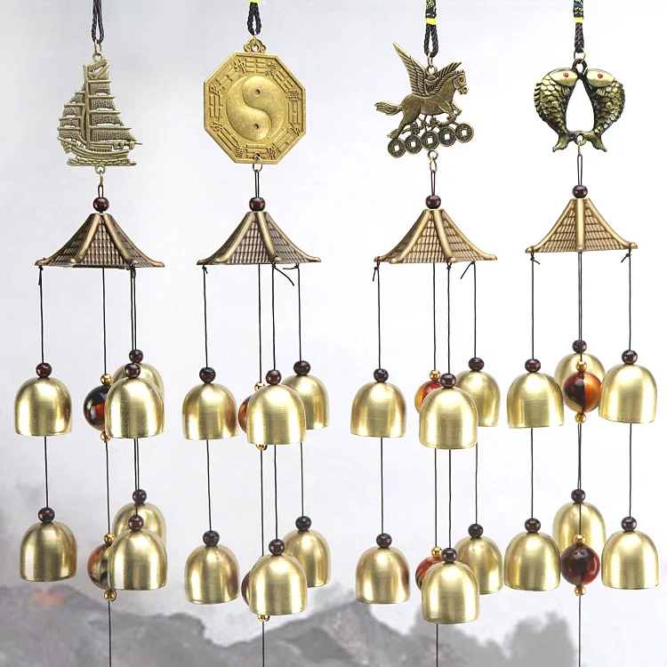 Hanging Crafts Wind Chimes 6 Copper Bells