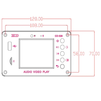 HD Car Non-Destructive Full Format MP5 Bluetooth 5.0 Calendar Clock Alarm Clock 2.8 Inch TFT Screen FM Audio Module
HD Car Non-Destructive Full Format MP5 Bluetooth 5.0 Calendar Clock Alarm Clock 2.8 Inch TFT Screen FM Audio Module