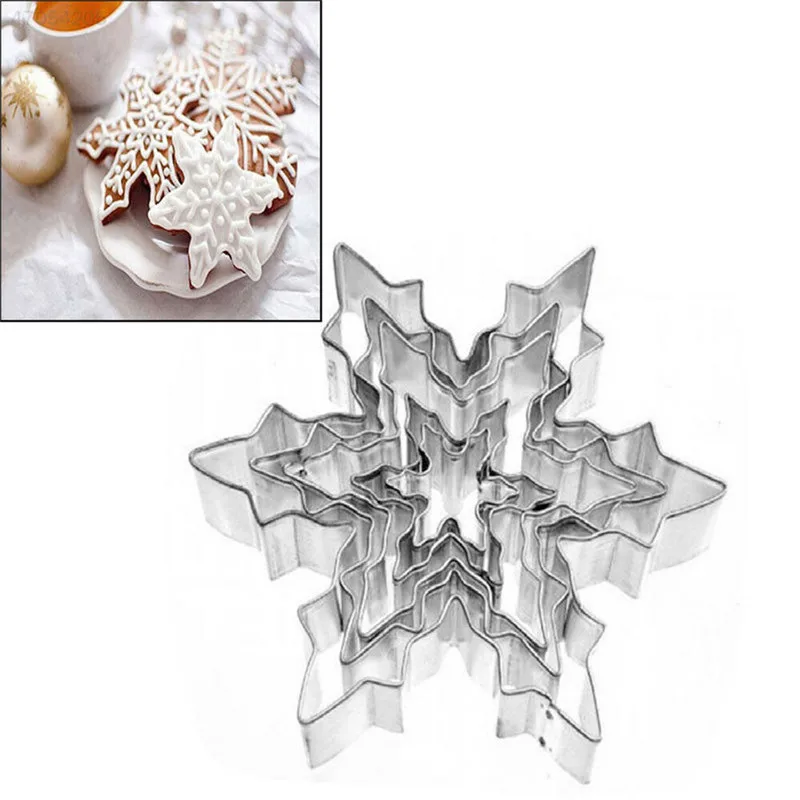 5Pcs/Set Christmas Snowflake Molds Stainless Steel Cookie Cutter Mould Biscuit Pastry Mold Cake Fondant Mold Decorating Tools
5Pcs/Set Christmas Snowflake Molds Stainless Steel Cookie Cutter Mould Biscuit Pastry Mold Cake Fondant Mold Decorating Tools