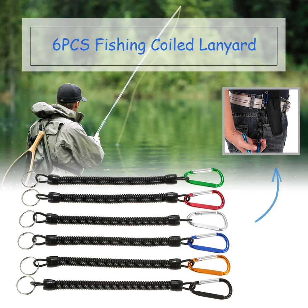 6PCS Fishing Lanyards Boating Ropes Retention String Fishing Rope with Camping Carabiner Secure Lock Fishing Secure Lock Tools
6PCS Fishing Lanyards Boating Ropes Retention String Fishing Rope with Camping Carabiner Secure Lock Fishing Secure Lock Tools