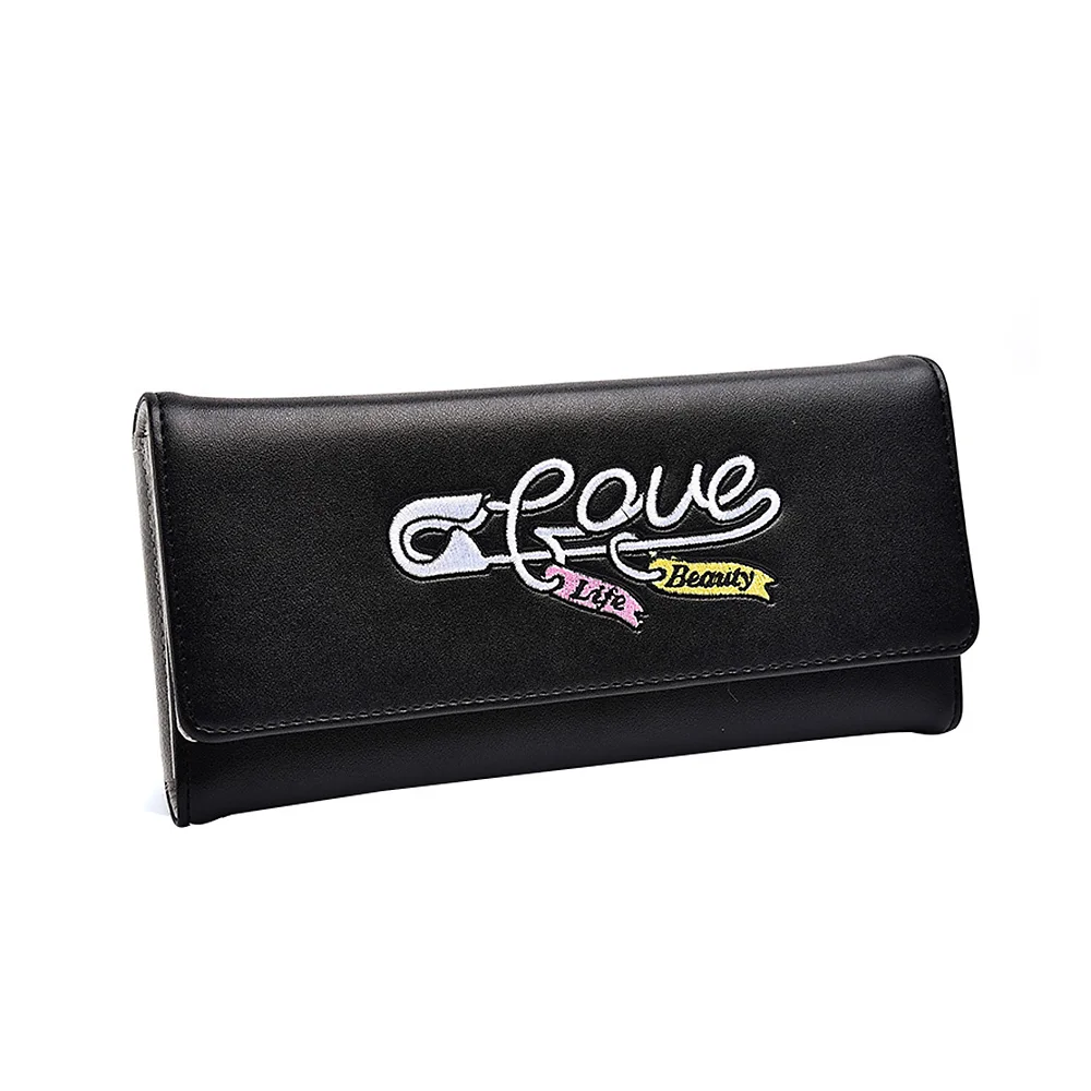 Trifold Clutch Purses Lady Coin Purse Wallet Female Pu Leather Credit ID Card Holders Embroidary Design Long Wallets Women Solid
Trifold Clutch Purses Lady Coin Purse Wallet Female Pu Leather Credit ID Card Holders Embroidary Design Long Wallets Women Solid