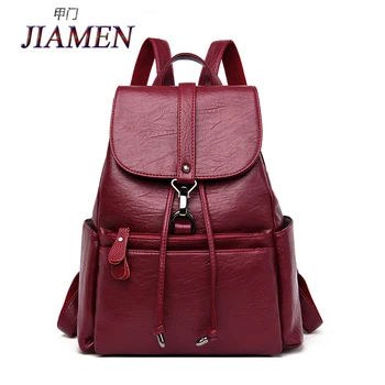 JIAMEN 2020 Ladies Leather Backpack Mochila Feminina Ladies Leather Backpack High Quality School Bag Girl Solid Casual Backpack
JIAMEN 2020 Ladies Leather Backpack Mochila Feminina Ladies Leather Backpack High Quality School Bag Girl Solid Casual Backpack