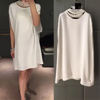 New women s commuter contracted type loose cloak invisible zipper shawl bat sleeve dress girl 
New women s commuter contracted type loose cloak invisible zipper shawl bat sleeve dress girl