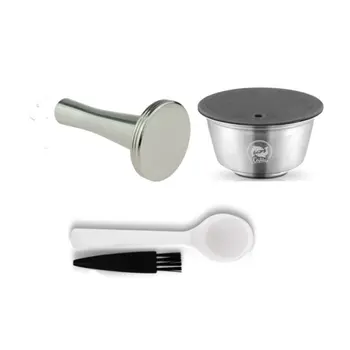 Metal Rusable Coffee Capsule Stainless Steel Filter for DOLCE GUSTO EDG Lumio Refillable Filter Dripper Tamper
Metal Rusable Coffee Capsule Stainless Steel Filter for DOLCE GUSTO EDG Lumio Refillable Filter Dripper Tamper