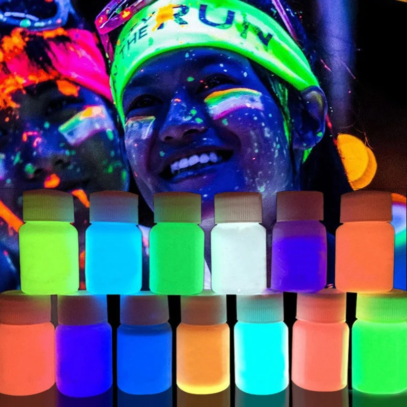 Glow in Dark Pigment, 13 Color Luminescent Powder Non-Toxic Safe Pigment Powder Paint, Mucilage, Nail, Resin, Concert or DIY - 2
Glow in Dark Pigment, 13 Color Luminescent Powder Non-Toxic Safe Pigment Powder Paint, Mucilage, Nail, Resin, Concert or DIY - 2