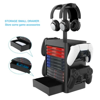 Bevigac Universal Game Discs Controllers Headphones Storage Tower Holder Shelf Rack for PS4 PS5 Xbox One NS Nintendo Switch
Bevigac Universal Game Discs Controllers Headphones Storage Tower Holder Shelf Rack for PS4 PS5 Xbox One NS Nintendo Switch