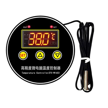 High Precision Microcomputer Temperature Controller Circular Digital Display Thermostat Round Digital Embedded
High Precision Microcomputer Temperature Controller Circular Digital Display Thermostat Round Digital Embedded