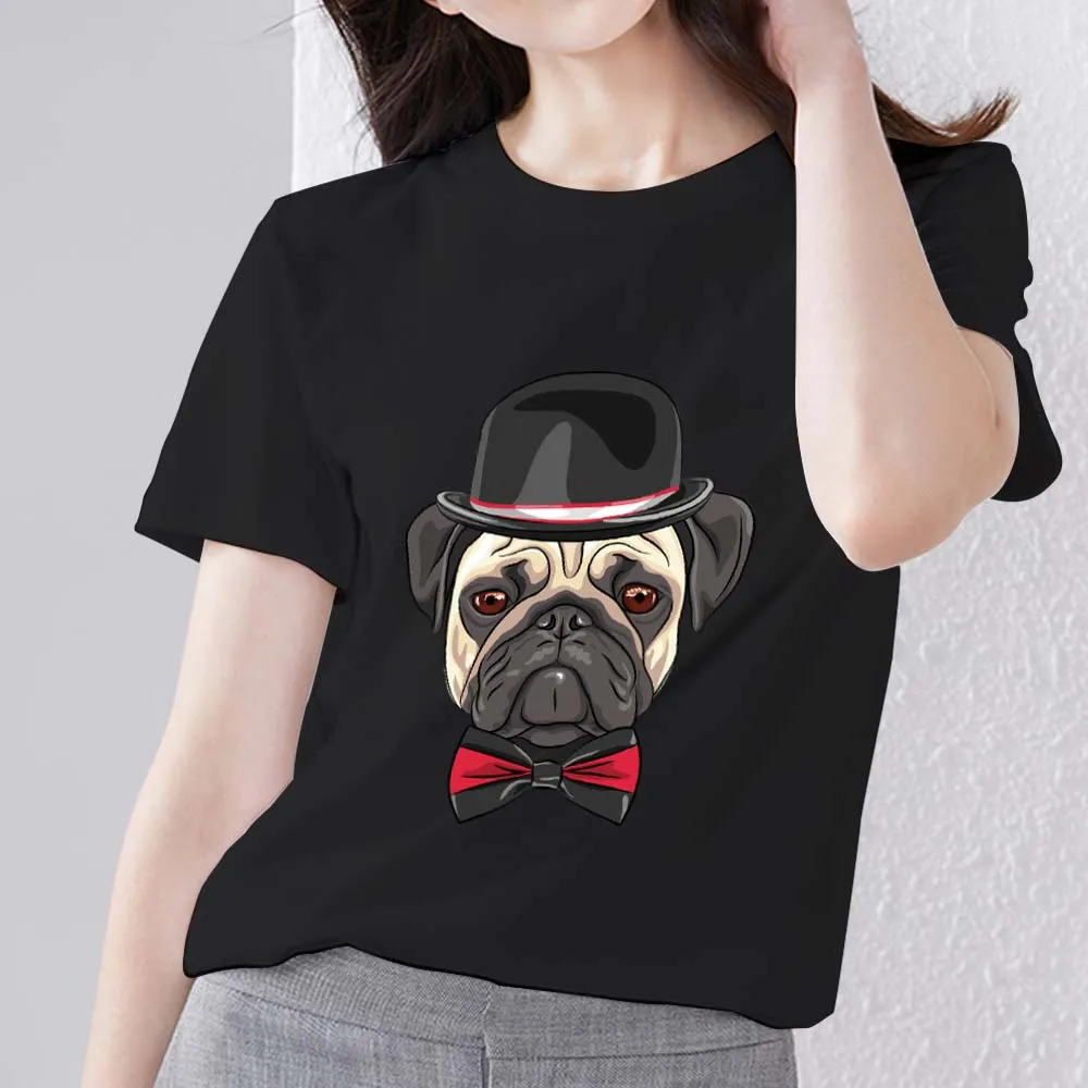 Fashion Clothing T-shirt Women's Casual Basic Commuter All-match Dog Pattern Printing Comfortable Polyester O-neck Black Top
Fashion Clothing T-shirt Women's Casual Basic Commuter All-match Dog Pattern Printing Comfortable Polyester O-neck Black Top