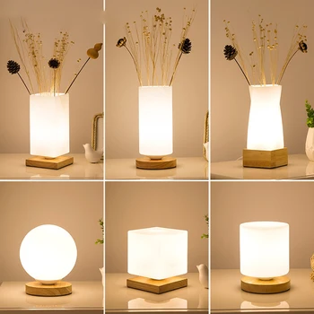 Wood+Glass Table Lights Modern Simplicity Style Desk Decoration Reading Lamp Bedroom Bedside Night Light
Wood+Glass Table Lights Modern Simplicity Style Desk Decoration Reading Lamp Bedroom Bedside Night Light