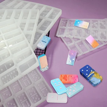 Dominoes Epoxy Resin Silicone Molds with Rack Tray Double Six Game Toy Jewelry Casting Mold Tools Supplies Art Crafts
Dominoes Epoxy Resin Silicone Molds with Rack Tray Double Six Game Toy Jewelry Casting Mold Tools Supplies Art Crafts