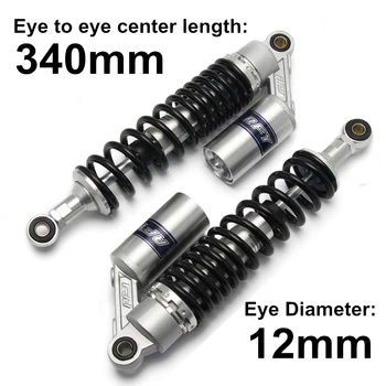 Spring 8mm 13.5" 340mm Black Silver Rear Air Shock Absorber Suspension Spring Motorcycle Scooter Dirt Bike Motors ATV QUAD D30
Spring 8mm 13.5" 340mm Black Silver Rear Air Shock Absorber Suspension Spring Motorcycle Scooter Dirt Bike Motors ATV QUAD D30