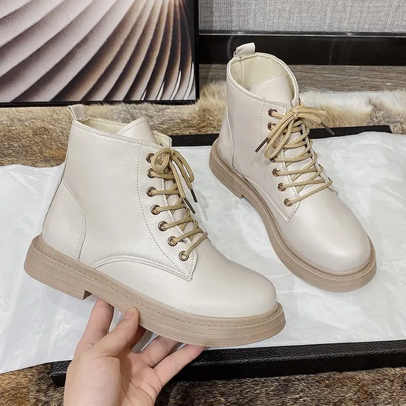 2020 Winter Women Boots Fashion Lace-up Mid-heel Ankle Boots Round Head Chunky-Heel Square-Heel Women's PU Boots Zapatos Mujer
2020 Winter Women Boots Fashion Lace-up Mid-heel Ankle Boots Round Head Chunky-Heel Square-Heel Women's PU Boots Zapatos Mujer