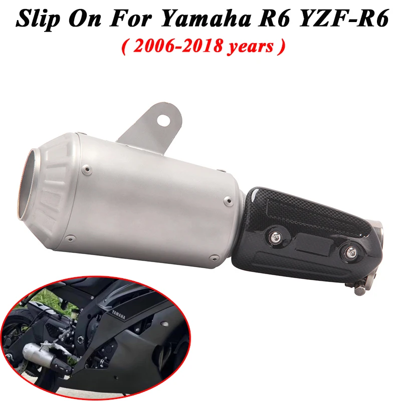 Slip On For Yamaha R6 YZF-R6 2006 - 2018 Motorcycle Racing Exhaust Pipe Escape Modified Moto Muffler Middle Connection Link Pipe
Slip On For Yamaha R6 YZF-R6 2006 - 2018 Motorcycle Racing Exhaust Pipe Escape Modified Moto Muffler Middle Connection Link Pipe