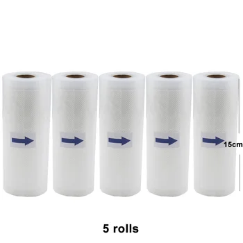 5 Rolls/Lot Kitchen Food Vacuum Bag Storage Bags For Vacuum Sealer 15cm*500cm
5 Rolls/Lot Kitchen Food Vacuum Bag Storage Bags For Vacuum Sealer 15cm*500cm