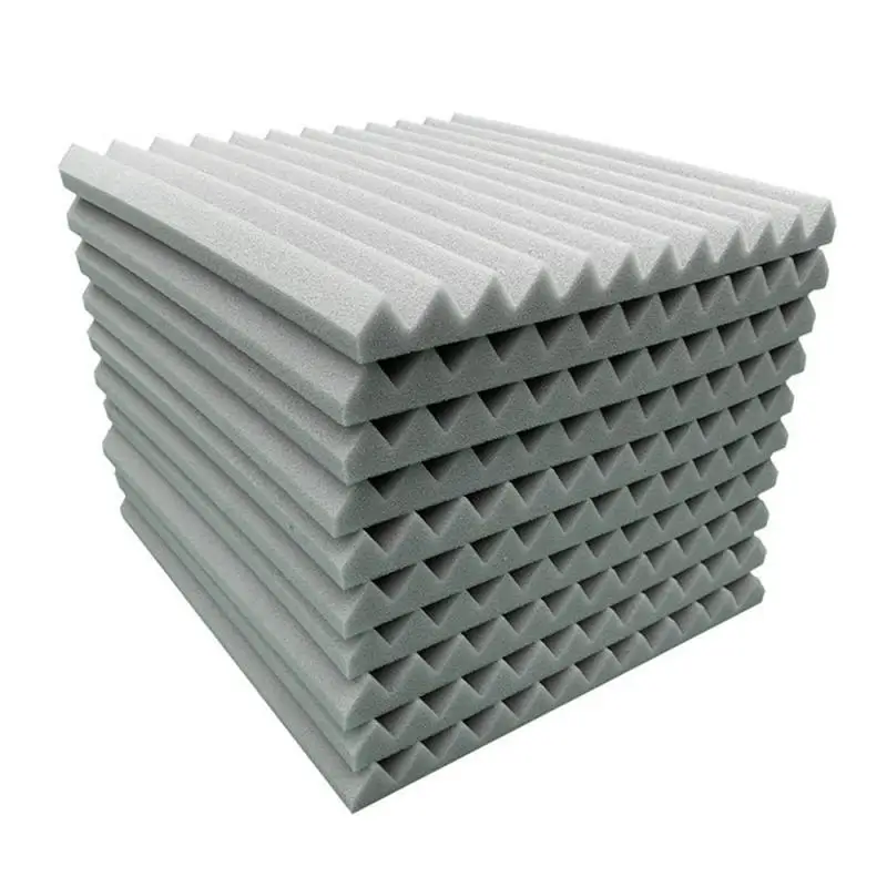 Newest 30*30*2.5cm Studio Acoustic Soundproof Foam Sound Absorption Treatment Panel Tile Wedge Protective Sponge 10PCS | Дом и сад