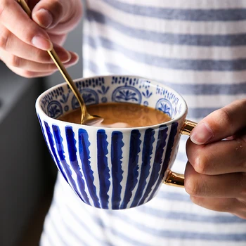 Creative Irregular Ceramic Coffee Mug With Gold Handgrip Handmade Big Pottery Tea Cup Travel Kitchen Tableware Nordic Home Decor
Creative Irregular Ceramic Coffee Mug With Gold Handgrip Handmade Big Pottery Tea Cup Travel Kitchen Tableware Nordic Home Decor
