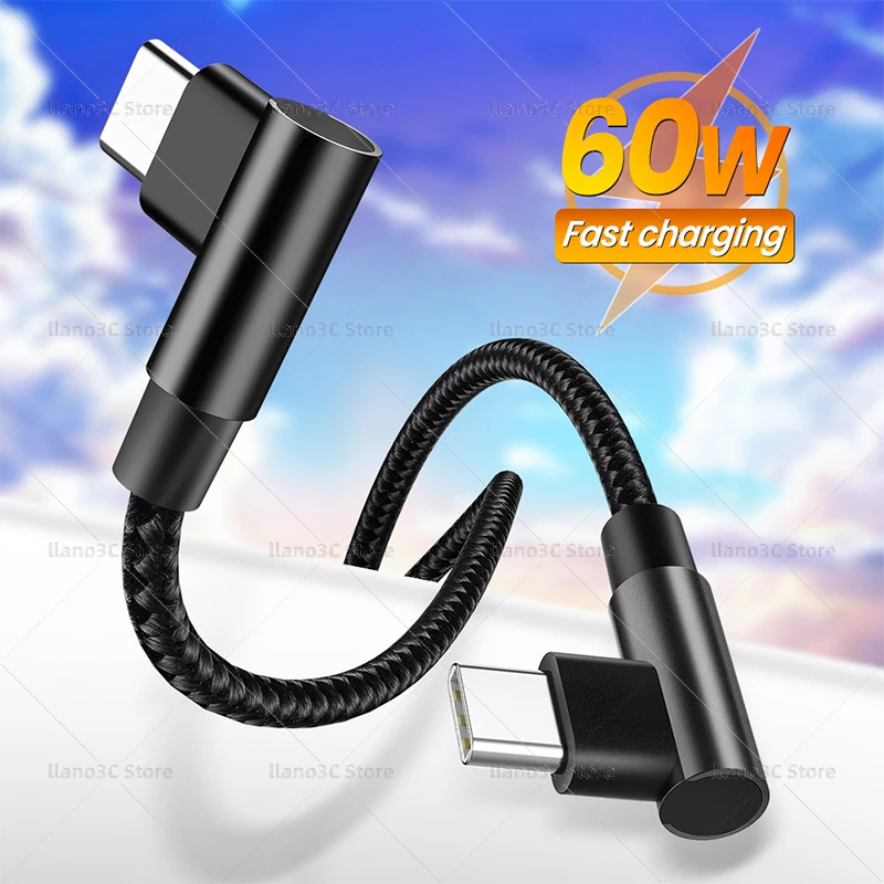 Кабель USB Type-C с двумя локонами для быстрой зарядки 60 Вт | Мобильные телефоны и