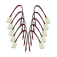 5-Pcs 8mm 10mm 2pin LED Strip Connector cable 2 pins 10mm Width PCB Single Color LED tape light for 3528 2835 5050 LED strip
5-Pcs 8mm 10mm 2pin LED Strip Connector cable 2 pins 10mm Width PCB Single Color LED tape light for 3528 2835 5050 LED strip