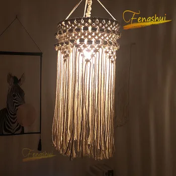 New Chinese Hand-woven Cotton Rope LED Pendant Lamp Lighting Retro Interior Art Pendant Lights Restaurant Cafe Loft Hanging Lamp
New Chinese Hand-woven Cotton Rope LED Pendant Lamp Lighting Retro Interior Art Pendant Lights Restaurant Cafe Loft Hanging Lamp