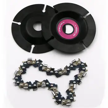 4 Inch Grinder Disc and Chain 22 Tooth Fine Cut Chain Set For Woodworking carving Grinding and cutting 40DC12
4 Inch Grinder Disc and Chain 22 Tooth Fine Cut Chain Set For Woodworking carving Grinding and cutting 40DC12