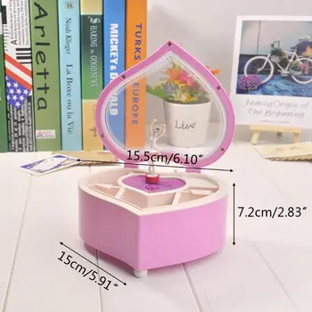 Rotating Music Box Jewelry Box for Earrings Bracelets Necklace Women Girls Gifts N0HE 
Rotating Music Box Jewelry Box for Earrings Bracelets Necklace Women Girls Gifts N0HE