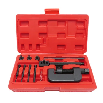 13PCS Chain Cutter Rivet Tool Set Riveting Breaker ATV/Bike/Motorcycle/Cam Drive Repairing Tool