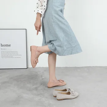 2020 New Fashion Women Flats Spring Shoes Bowtie Round Toe Woman Plats Slip On Loafers Cow Suede Autumn
2020 New Fashion Women Flats Spring Shoes Bowtie Round Toe Woman Plats Slip On Loafers Cow Suede Autumn