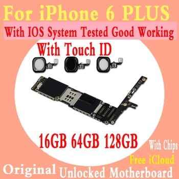 Factory unlocked for iphone 6 Plus 5.5inch Motherboard with Touch ID,Original for iphone 6Plus Logic board with Free iCloud 
Factory unlocked for iphone 6 Plus 5.5inch Motherboard with Touch ID,Original for iphone 6Plus Logic board with Free iCloud