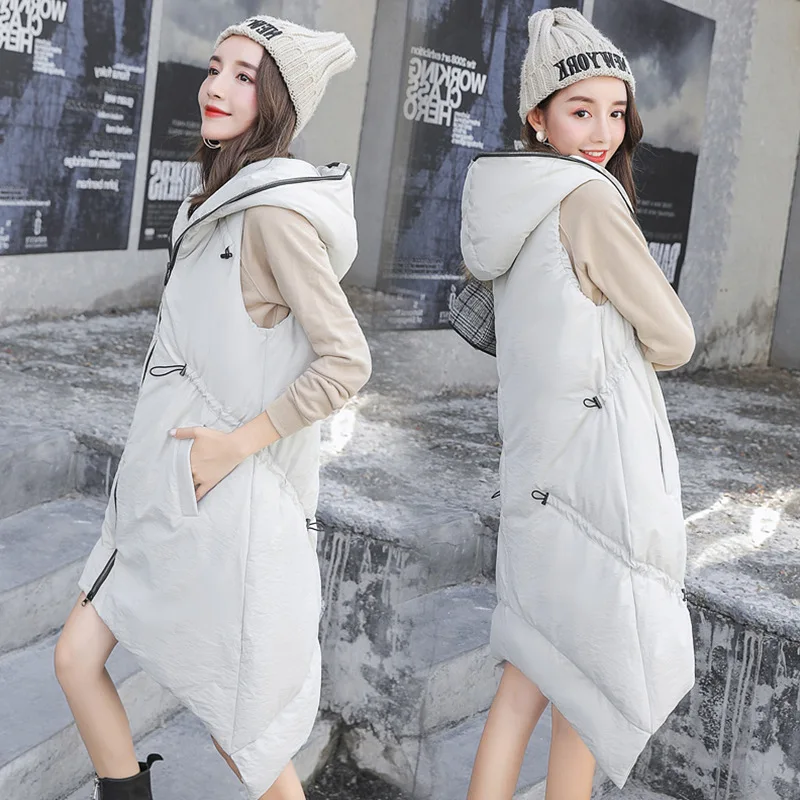 Cotton Vest Women's Mid-length Korean-style 2018 New Style Winter Loose-Fit Slimming over-the-Knee down Jacket Cotton-padded Clo
Cotton Vest Women's Mid-length Korean-style 2018 New Style Winter Loose-Fit Slimming over-the-Knee down Jacket Cotton-padded Clo