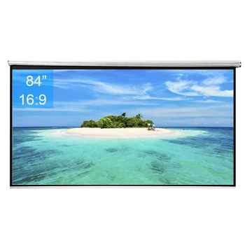 84inch 16:9 Wall Mounted Matte White Projection Pull Down HD Screen Canvas LED Projector Screen For Home Theater office
84inch 16:9 Wall Mounted Matte White Projection Pull Down HD Screen Canvas LED Projector Screen For Home Theater office