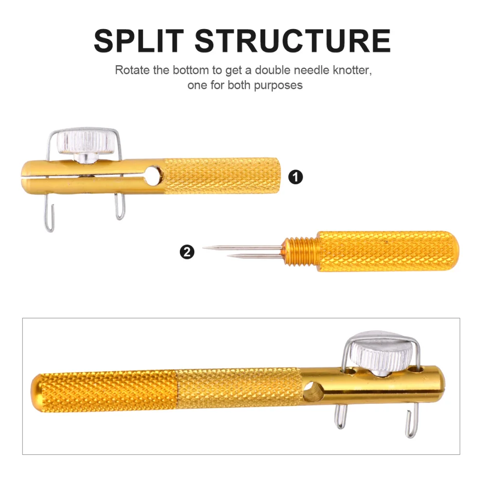 Manual Fishing Line Knotter Dual-use Fishing Knot-tying Tool for Adults Elders Fishing
Manual Fishing Line Knotter Dual-use Fishing Knot-tying Tool for Adults Elders Fishing