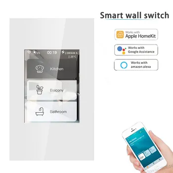2020 Latest 5 model in one LCD WIFI Smart US wall Switch work with app homekit ,alexa,google home smart switch for smart home
2020 Latest 5 model in one LCD WIFI Smart US wall Switch work with app homekit ,alexa,google home smart switch for smart home