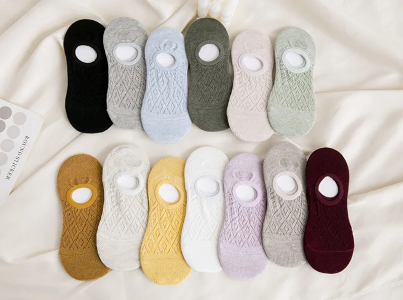 Females 5Pairs Mesh Socks