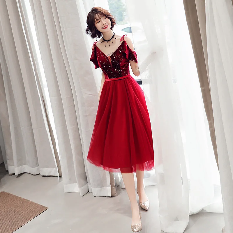 Vestido De Festa Gengli Toast To The Bride Small Man Usually Can Wear Autumn 2020 Wedding New Thin Medium Long Engagement Dress
Vestido De Festa Gengli Toast To The Bride Small Man Usually Can Wear Autumn 2020 Wedding New Thin Medium Long Engagement Dress