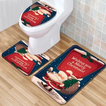 Christmas Toilet 3-Piece Floor Mat Bathroom 3-Piece Carpet Door MatSlip Liner Foam Durable Cover Shower Carpets Bathroom Mat Set
Christmas Toilet 3-Piece Floor Mat Bathroom 3-Piece Carpet Door MatSlip Liner Foam Durable Cover Shower Carpets Bathroom Mat Set