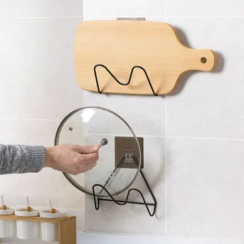 ju jia jia Free Punched Wall Hanging Pot Cover Holder Wall zhen ban jia Kitchen Wall Lid Storage Shelf Storage Rack
ju jia jia Free Punched Wall Hanging Pot Cover Holder Wall zhen ban jia Kitchen Wall Lid Storage Shelf Storage Rack