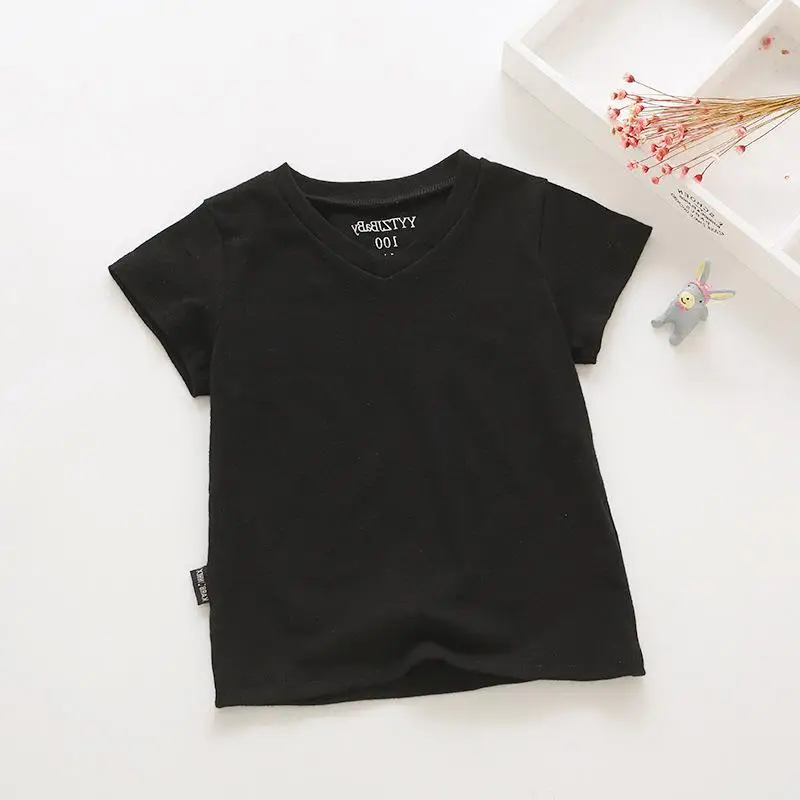 1 Country Childrenswear Summer 2018 New Products BOY'S Clothes with Short Sleeves V-neck T-shirt Pure Cotton Base Shirt Children 
1 Country Childrenswear Summer 2018 New Products BOY'S Clothes with Short Sleeves V-neck T-shirt Pure Cotton Base Shirt Children